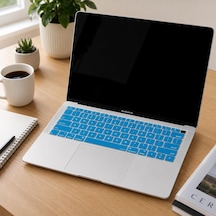 Silikon Klavye Koruyucu Macbook Air 13 Retina Uyumlu A1932 A2179 A2337 M1 Us Amerikan Enter Ansı İngilizce Keyboard Cover Açık Mavi 58531508