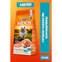 Somon Ve Pirinçli Yetişkin Kedi Maması Sensitive 15kg