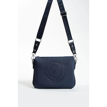Kadın Monogram Baskılı Orijinal Just & Polo El Ve Omuz Çantası Ayarlanabilir Askısıyla 2120mh Kahverengi - Taba 72053363