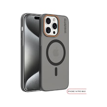 Apple iPhone 14 Pro Max Magsafe Uyumlu Mat Sert Klein Kılıf Siyah