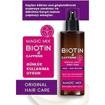 Magıc Mıx Biotin Ve Kafein İçeren Saç Kökü Güçlendirici Hızlı Uzamaya Yardımcı Tonik 110 Ml Açık Beyaz