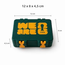 Fıfa Temalı Sticker Saklama Kutusu 12x8x4,5 Cm 3d Baskı Dekoratif Organizer Kutu