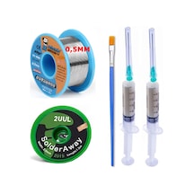 Mechanic/ Lehim Sn63/pb37 40g 0,5mm Havya Lehim Teli Flux Lehim Toplama 2uul-2015 Emme Teli 2,0mm Set10