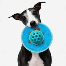 Köpekler İçin Peluş Ve Halatlı Isırma Ve Çiğneme Oyuncağı, Yumuşak Dokulu Farklı Figür Ve Renk Seçenekleri, Isırma Taşıma Çekiştirme Ve Günlük Oyun İçin Aktivite Oyuncağı Mavi Ufo