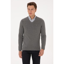 U.s. Polo Assn. Erkek Gri Melanj Kazak /triko 50313668-vr086 Gri Melanj