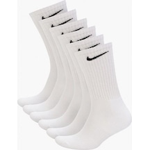 Nike Everyday Cushion Crew Beyaz Renkli Çorap 6'lı Sx5172-100 Beyaz