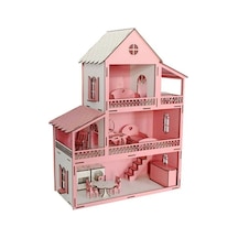 Pembe Oyuncak Ahşap Oyun Evi
