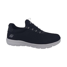 Zerhan Bewıld 350 Erkek Siyah Çorap Model File Hafif Taban Büyük Numara Loafer Spor Ayakkabı 45 46 47 48 Siyah