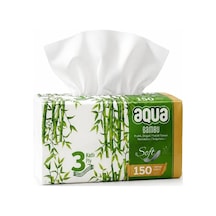 Aqua Bambu 150 Yaprak Pratik Mendil 3 Katli 18'li Paket