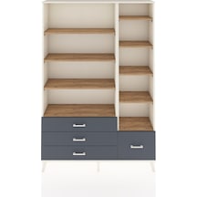 Arges Dolap 9 Raflı 4 Çekmeceli 132x30x195 Aytaşı-çam/antrasit Atlas Çam/antrasıt Arges Dolap 9 Raflı 4 Çekmeceli 132x30x195 Aytaşı-çam/antrasit Atlas Çam/antrasıt