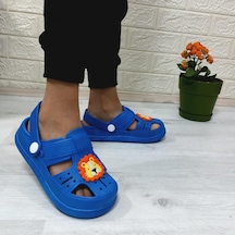 Da-ye 1001 P Mavi Önü Kapalı Yumuşacık Kaydırmaz Sandalet & Terlik Mavi