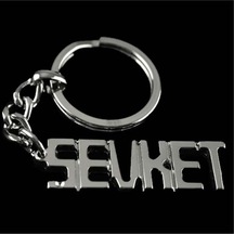 Flzdgnkr Şevket İsimli Anahtarlık- Çok Renkli