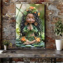 Meditasyon Bebek Cam Tablo ,kırılmaz Temperli Cam Üzeri Solmaz Baskı Doğa Ve Manzara Temalı Dekoratif Duvar Tablosu, Salon, Yatak Odası Ve Ofis Dekoru,