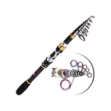 Pazly İplik Olta Karbon Fiber 99% 1.8m Teleskopik Deniz Olta Kamışı - Alabalık Sazan İçin Optimize Edilmiş Olta Çubuğu 1.8 M