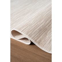 Karmen Halı İcon Ic005b Modern Desen Salon Koridor Halısı Akrilik Bej - Krem