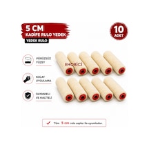 Kadife Rulo 10 Lu Yedek 5cm Moher