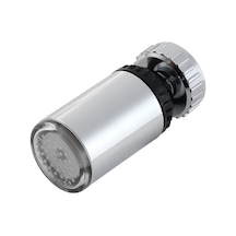 Çoklu Renk Su Musluğu 360 Derece Dönebilen Su Glow Banyo İçin Çoklu Renk Krom