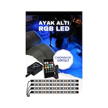 Çakmaklık Girişli Rgb Ayak Altı Led Sese Duyarlı Led Müziğe Duyarlı 12 Led