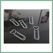 Bşkvirgo 3d Baskı Kalp Figürlü Ataç - 10lu Set - Gri Bsk2026