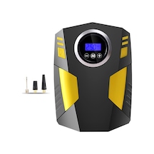 Dijital Lastik Şişirme 12v Dc Taşınabilir Hava Kompresörü Siyah