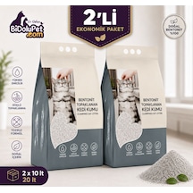 Animal World Aktif Karbonlu Topaklanan Bentonit Kedi Kumu 10 Lt X 2 Adet