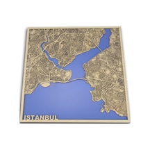 Capellawoodworks İstanbul Haritası Duvar Süsü