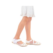 Kiko Kids Cilt Lazerli Kız Çocuk Babet Ayakkabı Arç 09 Beyaz 001