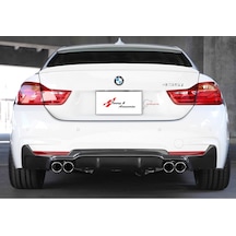 Bmw F32-F33-F36 M Performance Sağ Sol Çift Çıkış Difüzör Parlak