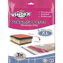 Vakumlu Giyisi Yastık Yorgan Saklama Torbası Poşeti Hurç - X Large - 55x90 Cm. -2'li 1 Paket Plastik Diğer