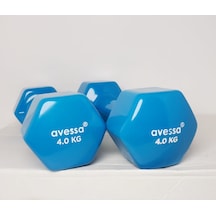 Avessa 4kg Vinil Dambıl Pvc 2 Adet