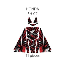 Honda Sh-125 2024 İle Uyumlu 12 Parça Tank Pad Seti Gc21-2 Çok Renkli