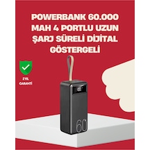 Led Ekranlı Çok Fonksiyonlu Taşınabilir Şarj Ünitesi Powerbank Sarı