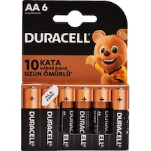Duracell LR6/MN1500 Blister AA Kalem Pil 6'lı