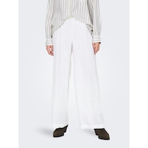 Only Onltokyo Hw Lınen Blend Pant Pnt Noos Kadın Beyaz Pantolon - 15259590 Beyaz