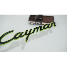 Dk Tuning Porsche Cayman Yeşil Siyah Abs Yazı Logo Arma Bagaj Arma
