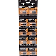 Duracell 1.5v İnce Aaa 20'li Alkalin Pil Lr03/mn20.