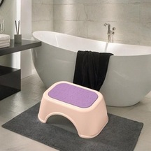 Flybuy Bosphorusboutique Tuvalet Suntek Sağlam Pembe Kaymaz Çocuk Adım Yt Tabure - Güvenli Ve Dayanıklı, Evde Kullanım İçin Uygun Pembe Çocuk Tuvalet Taburesi Pembe