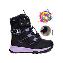 Kids Club Shoes Ndrops-014 İçi Yünlü Unisex Kar Botu Çocuk Bot Lila