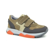 Rakerplus Hakiki Deri Kahverengi Çocuk Sneakers Spor Ayakkabı