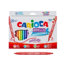 Carioca Birello Çift Taraflı Süper Yıkanabilir Keçeli Kalem 24'Lü