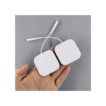 Pin Girişli, 5x5 Cm Kumaş Elektrot, Ems Ve Tens Cihazı İçin 8'li Paket