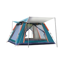 Tenteli 6 Kişilik Otomatik Çadır 240x240x155 Cm Çadır Çantalı Çadır - Sineklikli Çadır Karışık/çok Renkli Çok Renkli