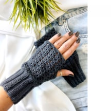 Zeynclub Trendy Füme Parmaksız Eldiven Füme