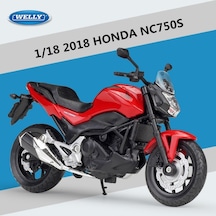 Welly 1:18 2018 Honda Nc750s Alaşım Motosiklet Modeli Simülasyon Metal Sokak Yarışı Motosiklet Modeli Koleksiyon Çocuk Oyuncak Hediyesi