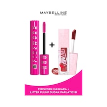 Maybelline New York Lash Sensational Firework Maskara + Lifter Plump Dudak Parlatıcısı 006 Hot Chili