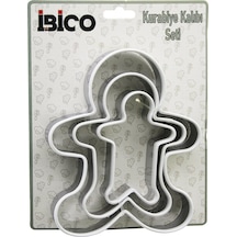 3 Boy Metal Silikon Kenar Kılıflı Kurabiye Kalıp Seti 8 X 5.5cm - 9.5 X 8cm - 13.5 X 11cm 4887 Renkli