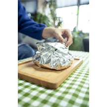 Akıllı Fırın Kağıdı İçi Pişirme Kağıdı Dışı Alüminyum Folyo 10'lu 38 x 43 CM