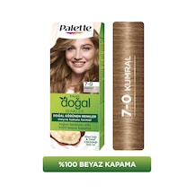 Palette Kalıcı Doğal Renkler 7-0 Kumral Shea Yağı &amp Yulaf Çekirdeği Özlü Saç Boyası