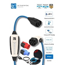 Çantalı Premium Set 16a 11kw Ev Prizi 10m Wifi+bluetooth Ac Mobil Monofaze & Trifaze Şarj Wallbox 11 Kw Çantalı Premium Set 16a 11kw Ev Prizi 10m Wifi+bluetooth Ac Mobil Monofaze & Trifaze Şarj Wallbox 11 Kw