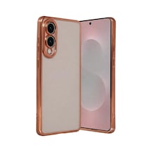 Samsung Galaxy S25 Edge Razer Lensli Silikon - Çöl Titanyum